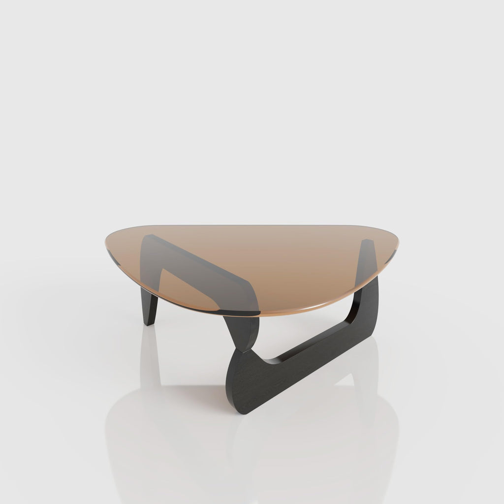 32" Black Tempered Glass Coffee Table B76547