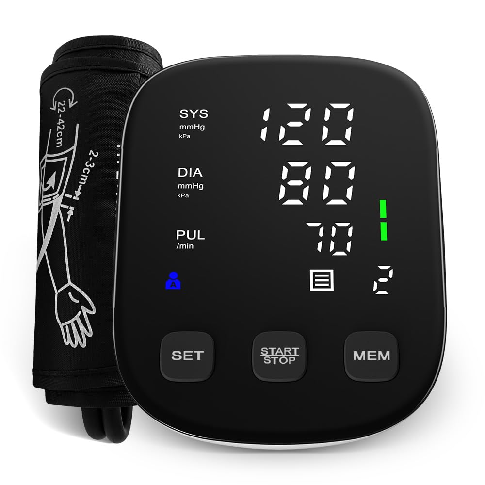 Upper Arm Blood Pressure Monitor with 22-42cm Cuff S220