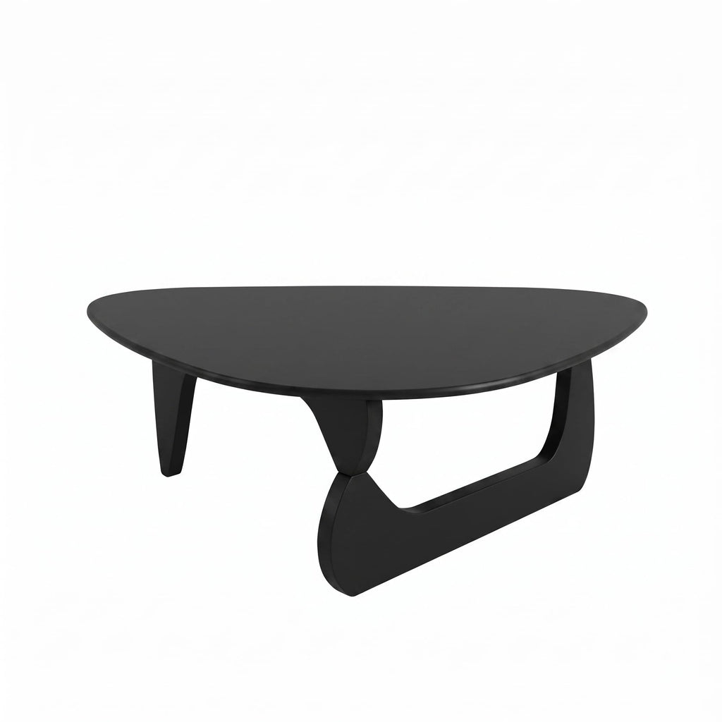 34" Black Coffee Table with Solid Wood Top O12875