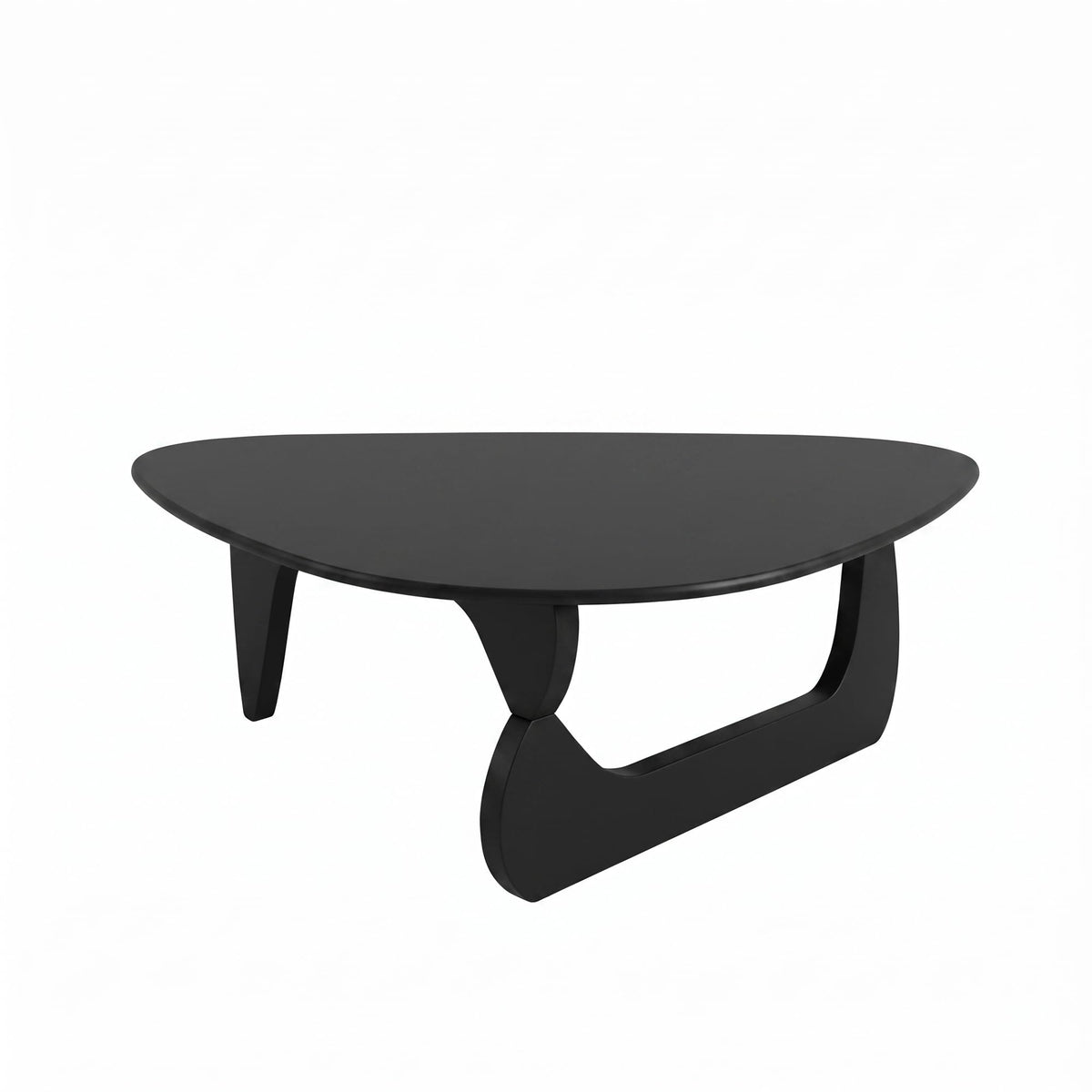 34" Black Coffee Table with Solid Wood Top O12875