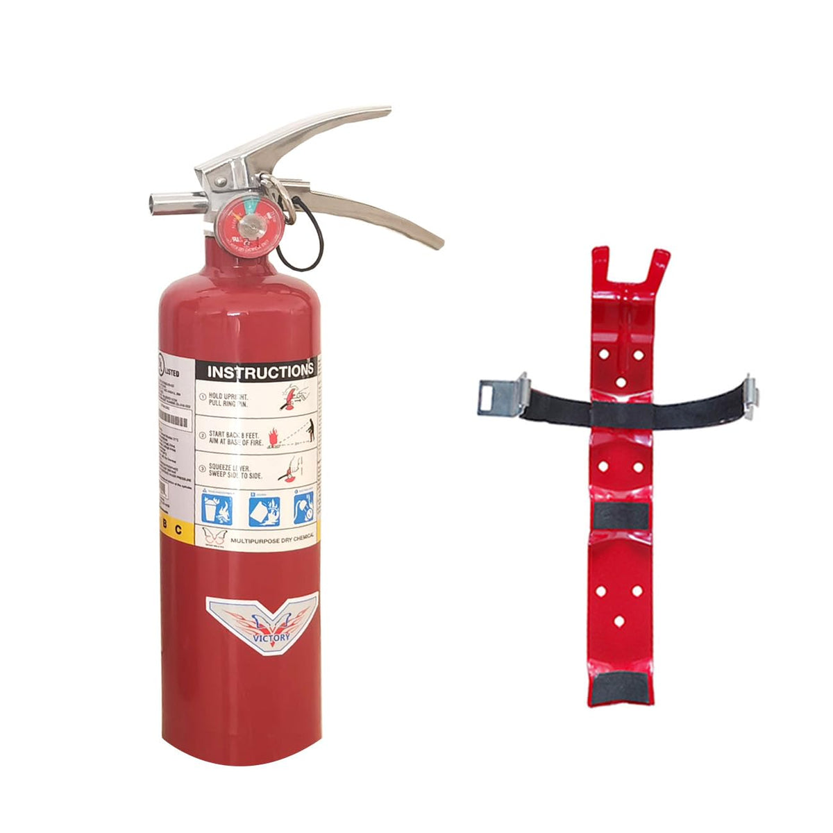 2.5LB ABC Dry Chemical Fire Extinguisher with Wall Bracket Z8666