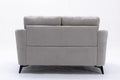 Light Gray Woven Fabric Upholstered Loveseat 60 Inch H743499