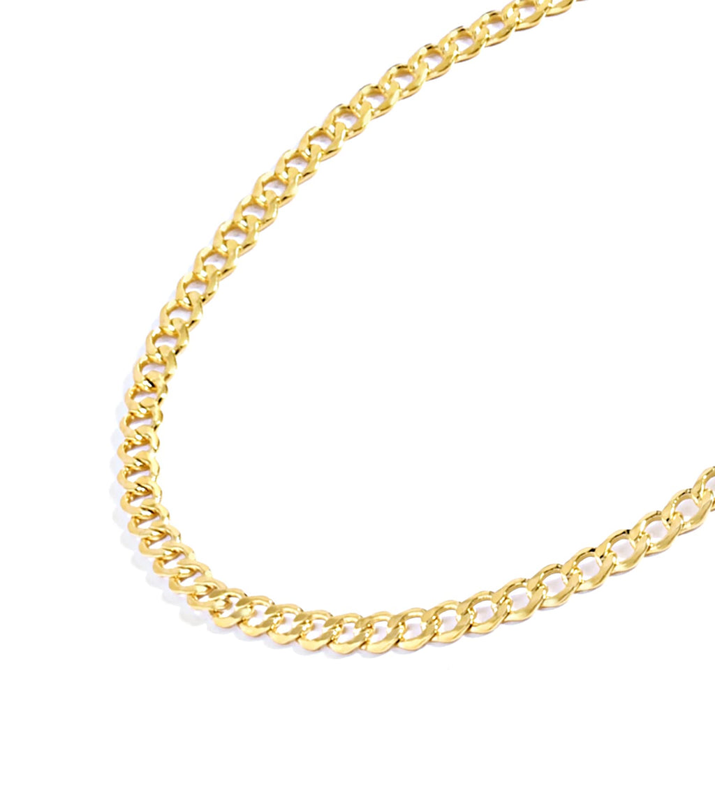 14K Yellow Gold Filled Cuban Curb Link Chain Necklace N59407