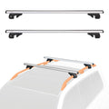 Black/Silver Cross Rail Roof Rack, 52 inches, Pack of 2 X373