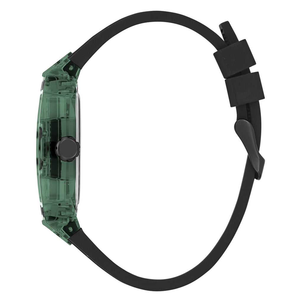 Men's Analog Watch with Silicone Bracelet and 50M Water Resistance Q93639