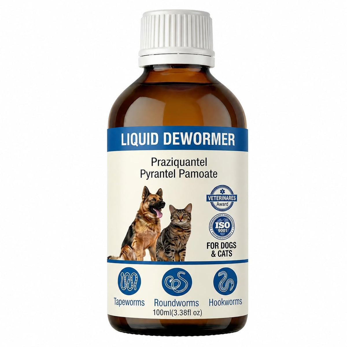 Liquid Dewormer for Dogs & Cats 3.5 fl oz M3557