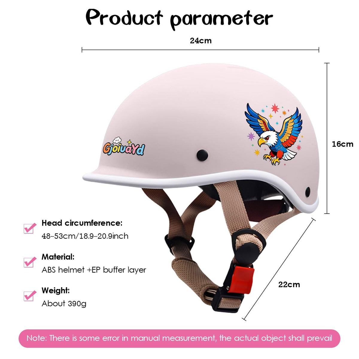 DOT Approved Kids Open Face Half Helmet P1474