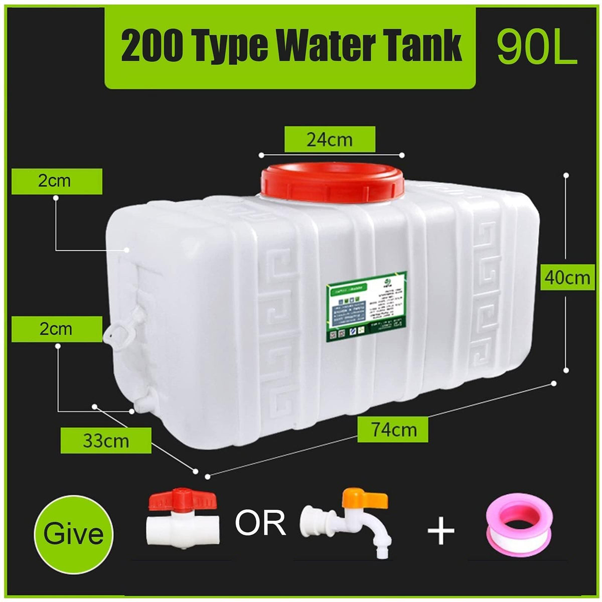 Outdoor Travel Water Tank, 25L Plastic Bucket Z207