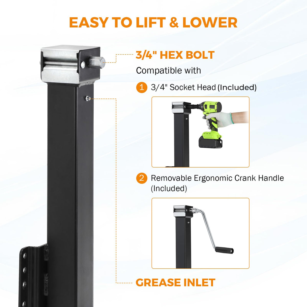 8000lbs Trailer Jack W676600