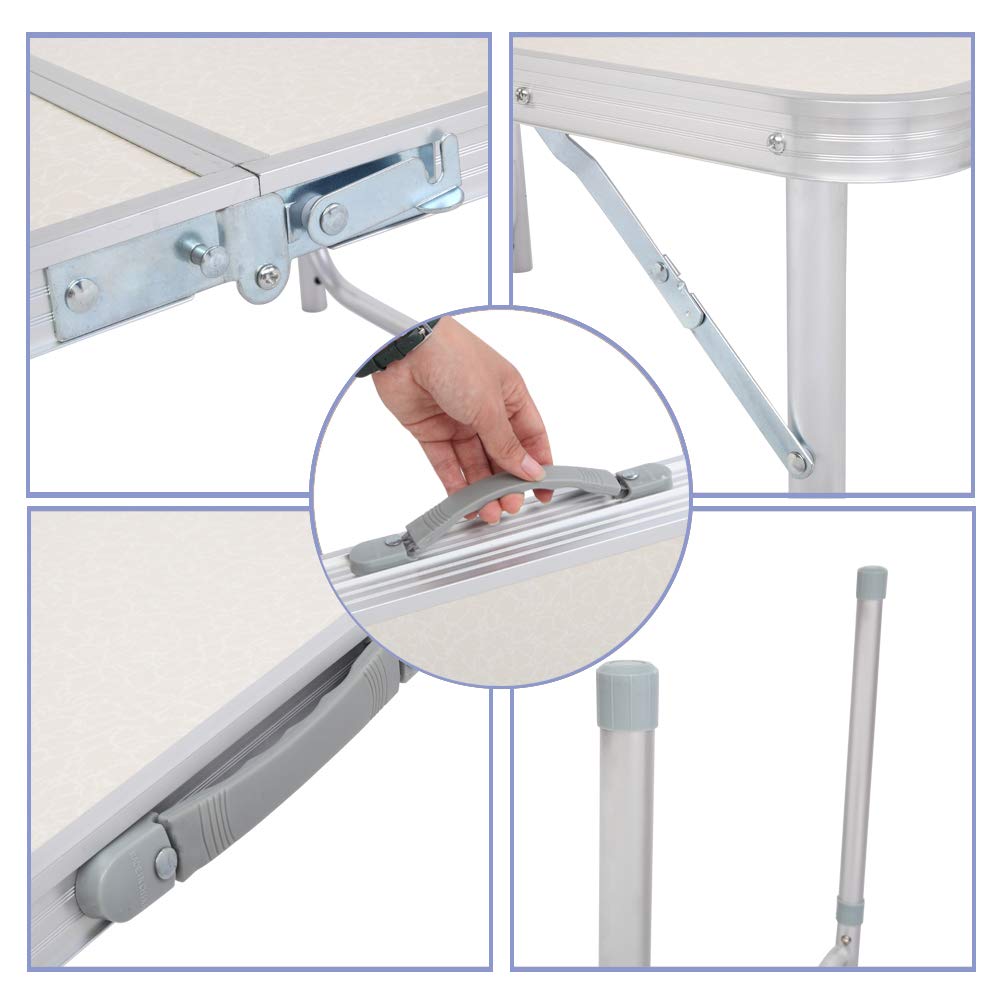 3ft Portable Folding Aluminum Camping Table C4117