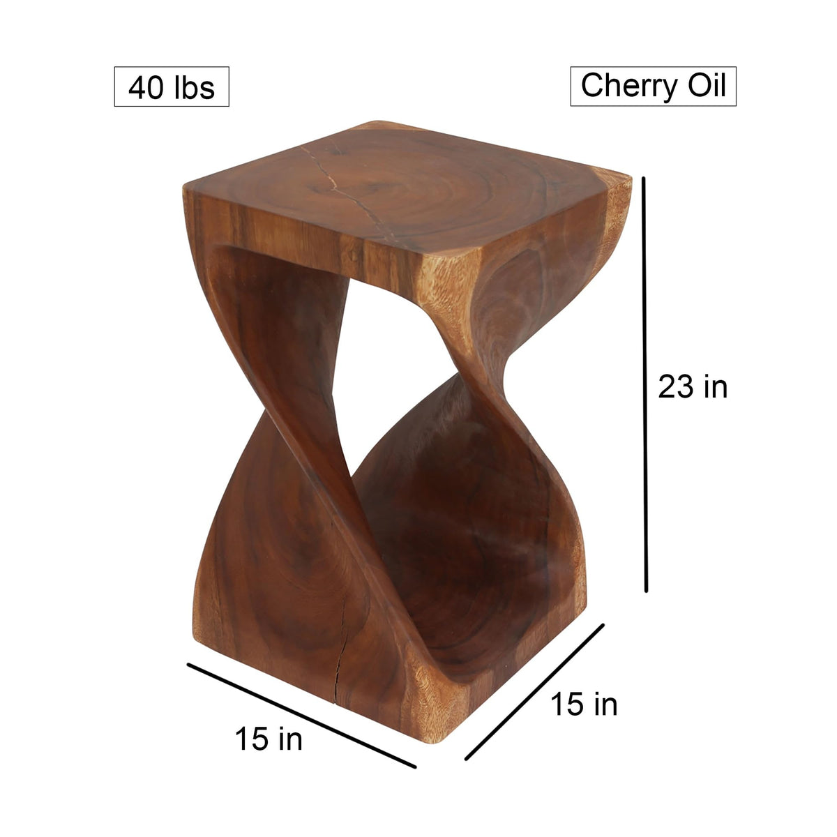 Cherry Side Table 15x15x23 in Y65923