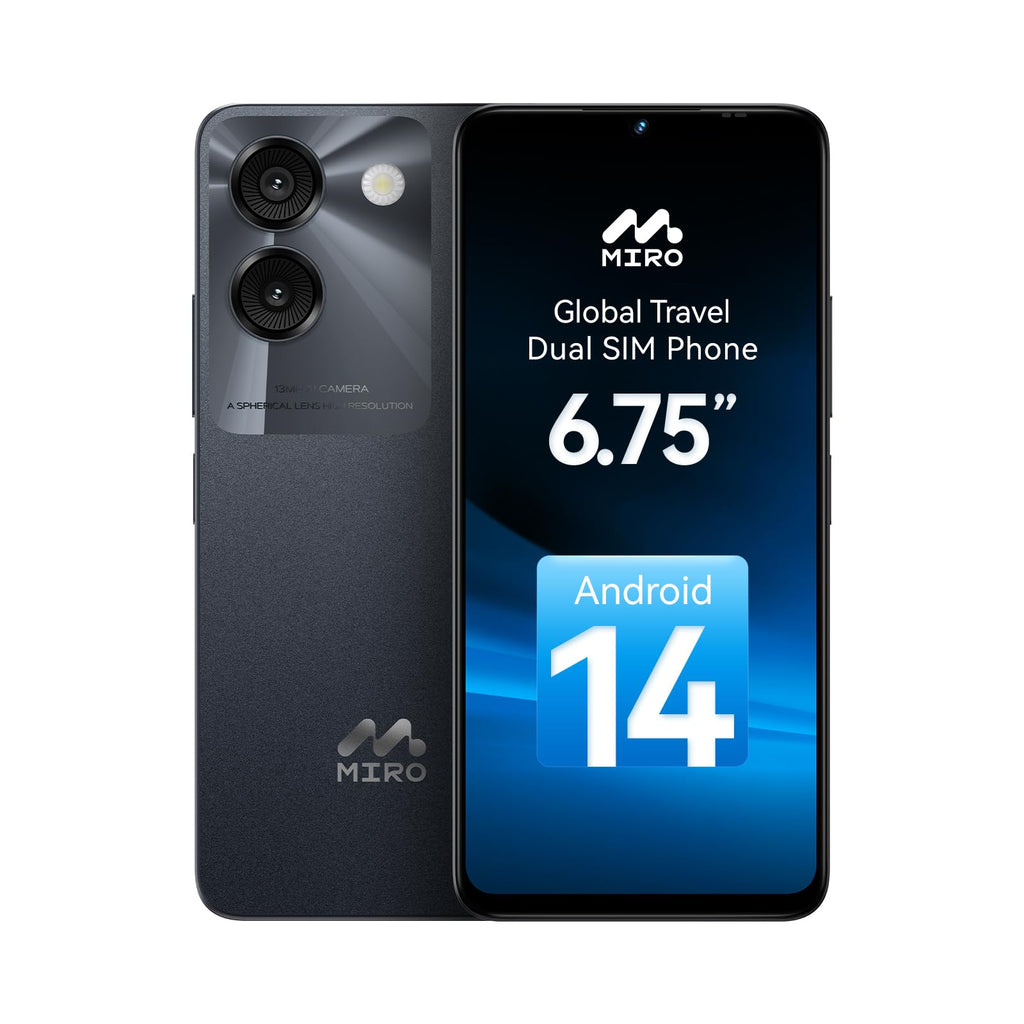 Ultra-Light 6.75" Big Screen 4G+64GB 13MP Dual Camera 4900mAh Android 14 Dual SIM Smartphone N95247