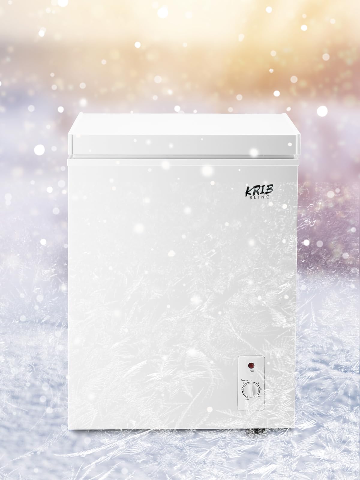 3.5 Cu.Ft Chest Freezer with Removable Basket, White S990524