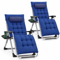 Zero Gravity Chairs Set of 2 with Cup Holder E95447
