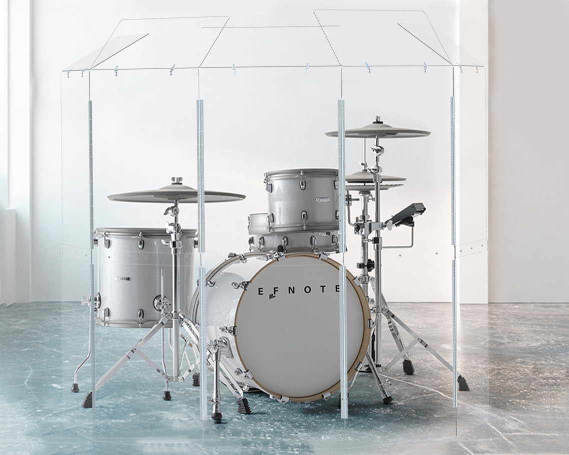 Portable Drum Shield 5-Panels 2ft x 5ft H258
