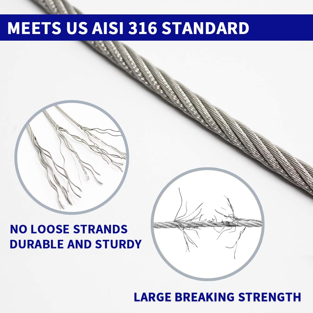 1/8" T316 Stainless Steel Cable T815275