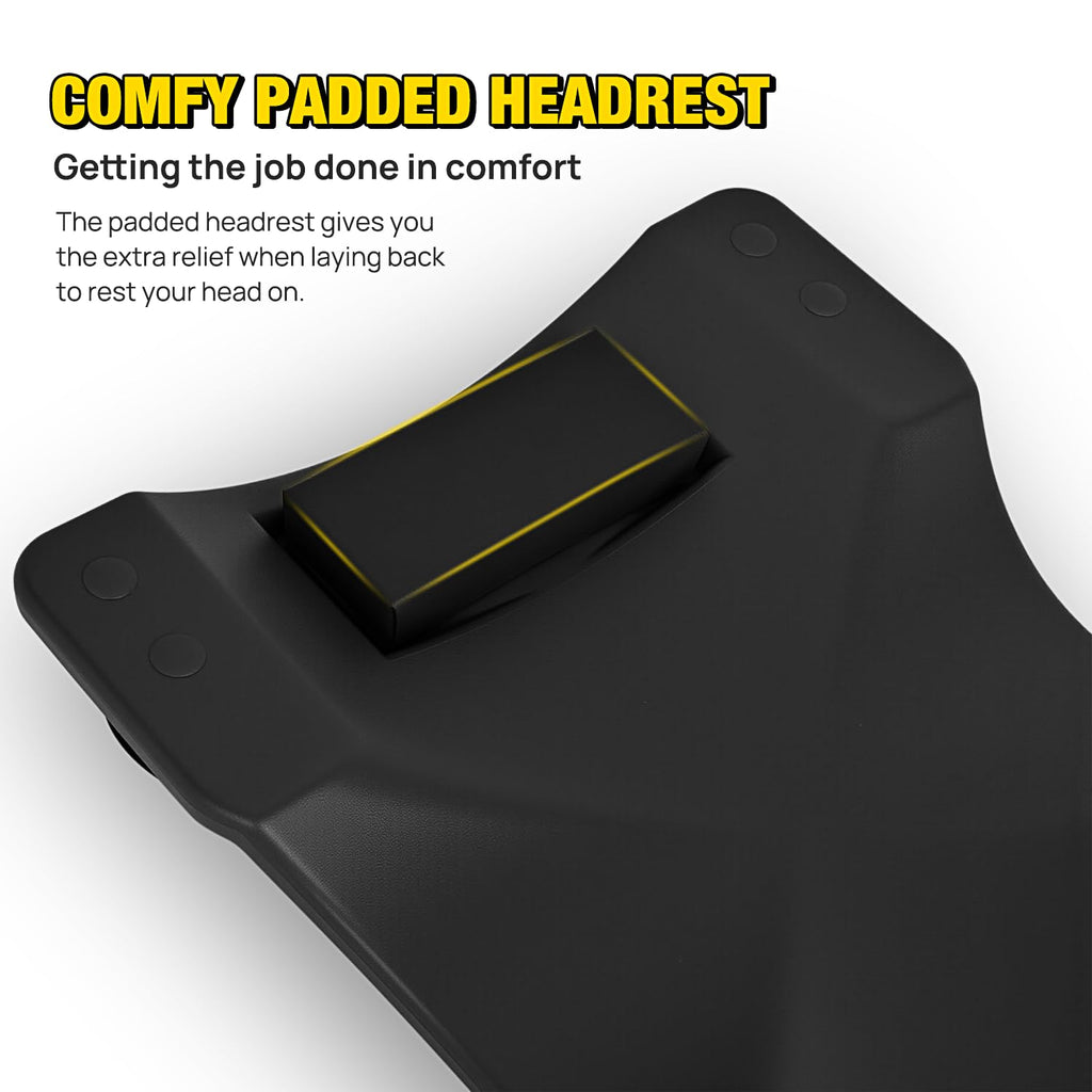 40" Mechanic Plastic Creeper with Padded Headrest S835331