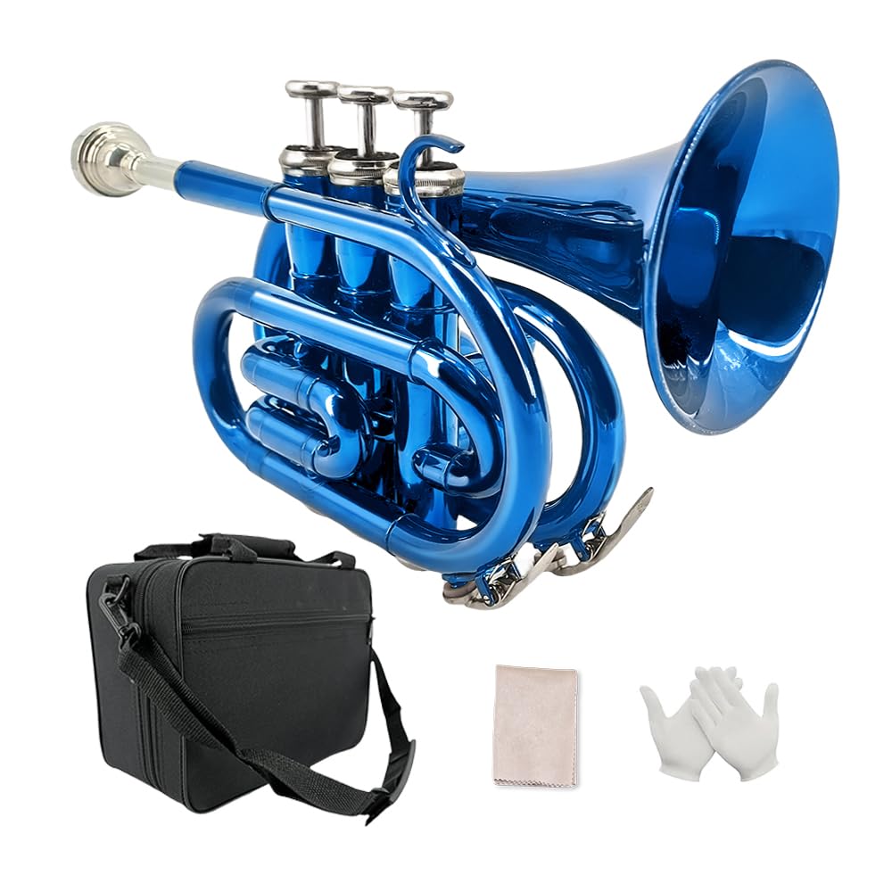 Bb Pocket Trumpet with 7C Mouthpiece and Hard Case X68767