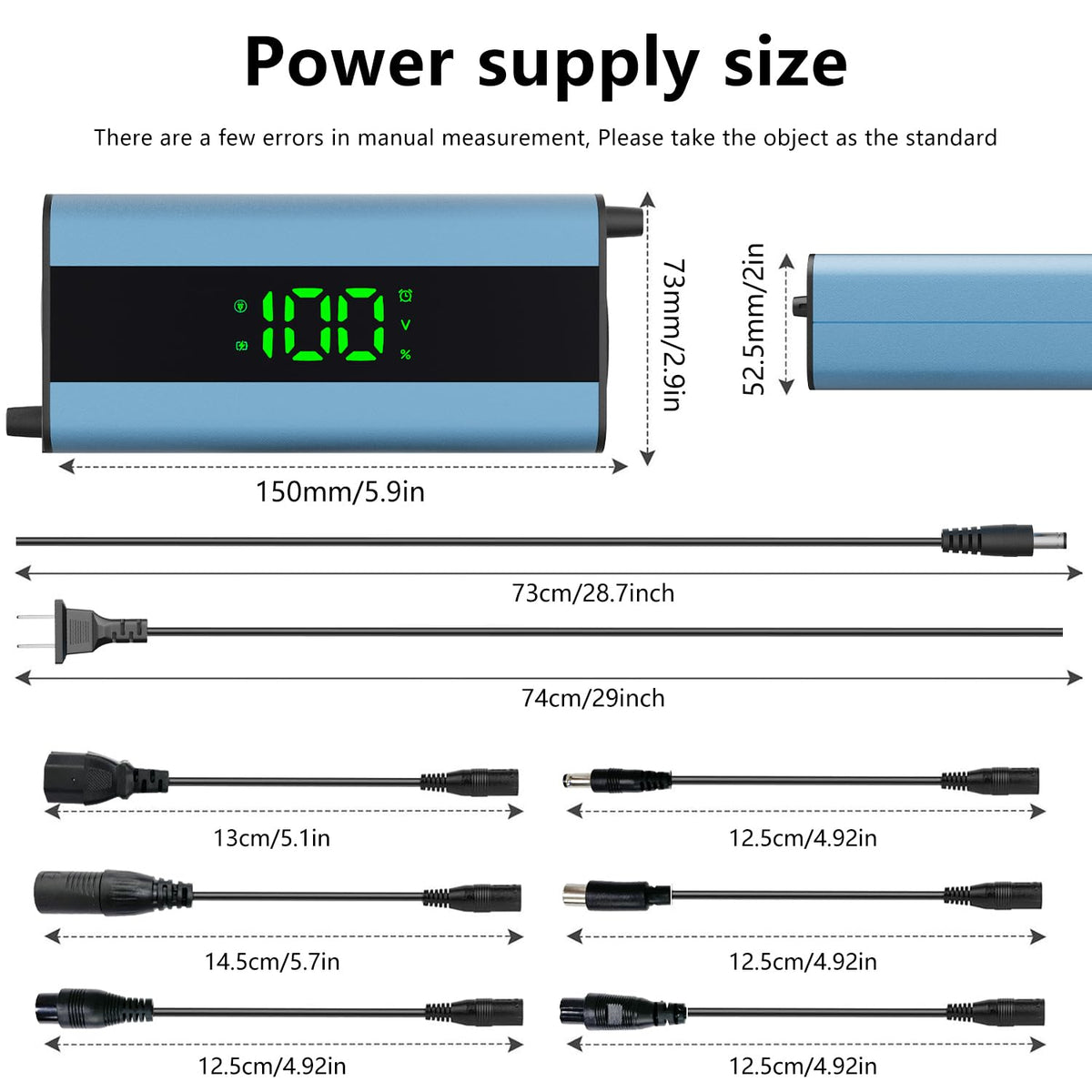 54.6V 3A Electric Scooter Charger 6 in 1 Plugs V356