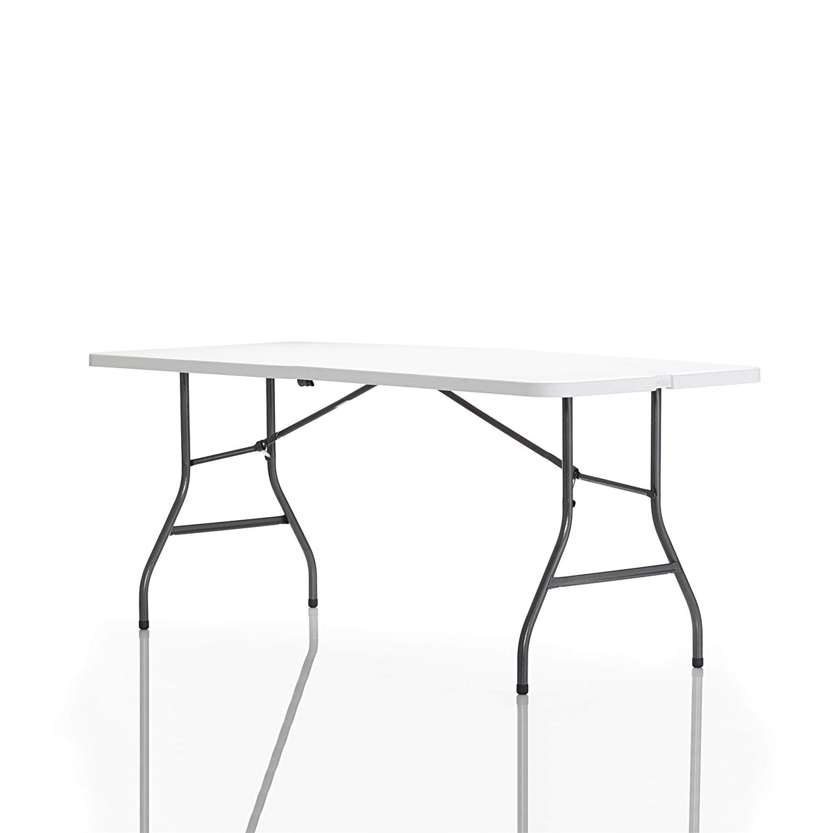 6ft White Blow Molded Folding Table B958