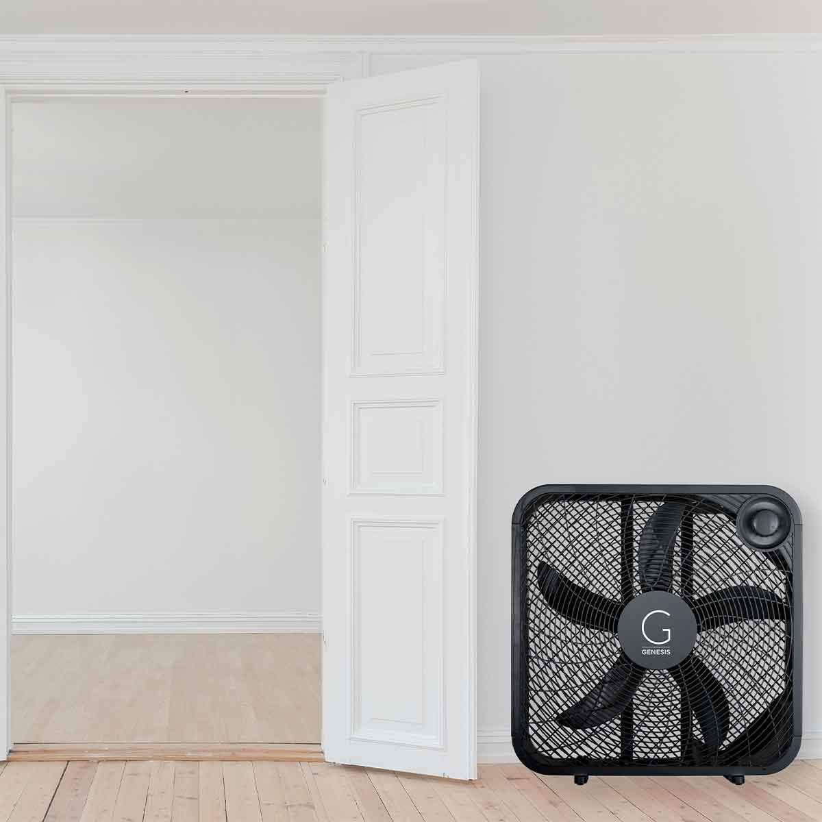 20" Box Fan, 3 Settings, Black D264394