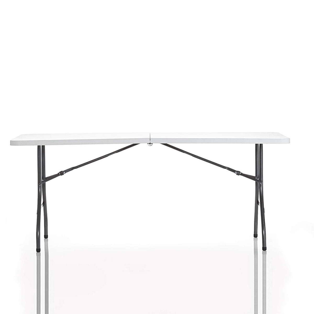 6ft White Blow Molded Folding Table B958