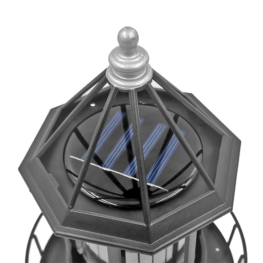 Solar Rotating Lighthouse Light LED Outdoor Garden Decoration Lantern M11084