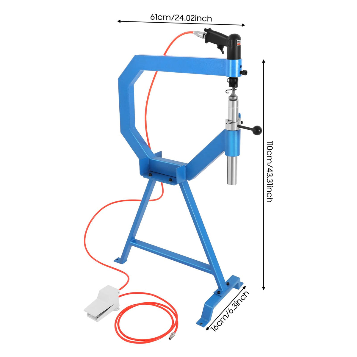 Pneumatic Planishing Hammer with 1" 2" 3" Anvils U9806