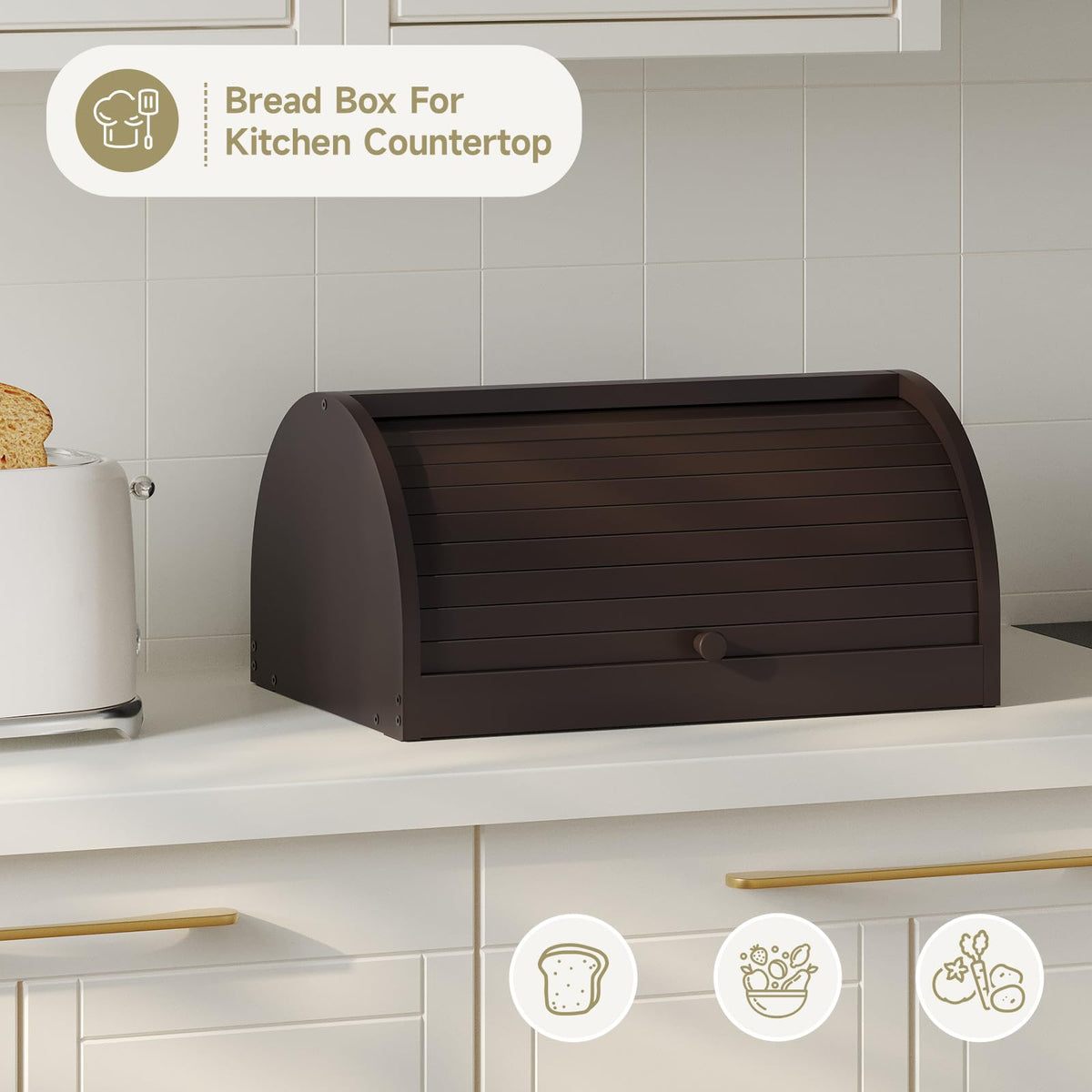 Roll-Top Bread Box J4967