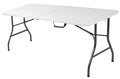 6ft White Blow Molded Folding Table B958