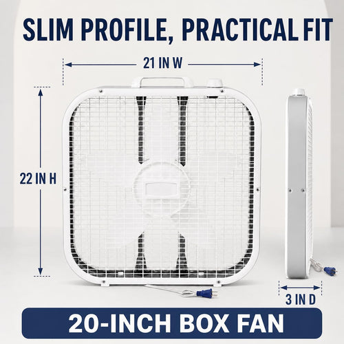 20-Inch 3 Speed Box Fan Q26438