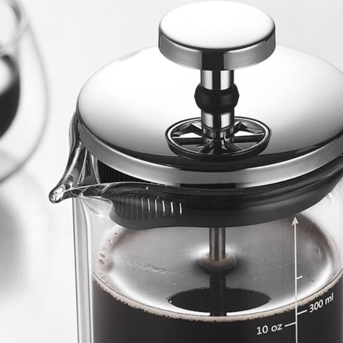 Double Walled Borosilicate Glass Coffee Pot L4504