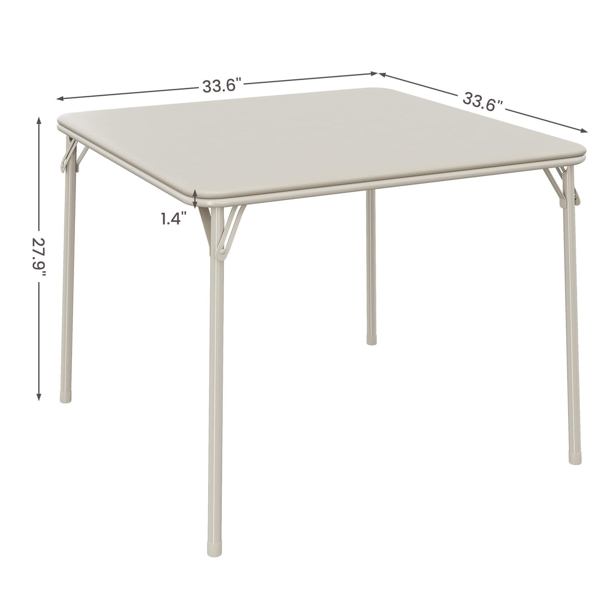 Beige Folding Card Table W34254