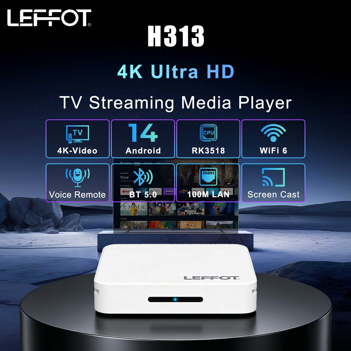 Android 14.0 4K Ultra HD TV Box G25942