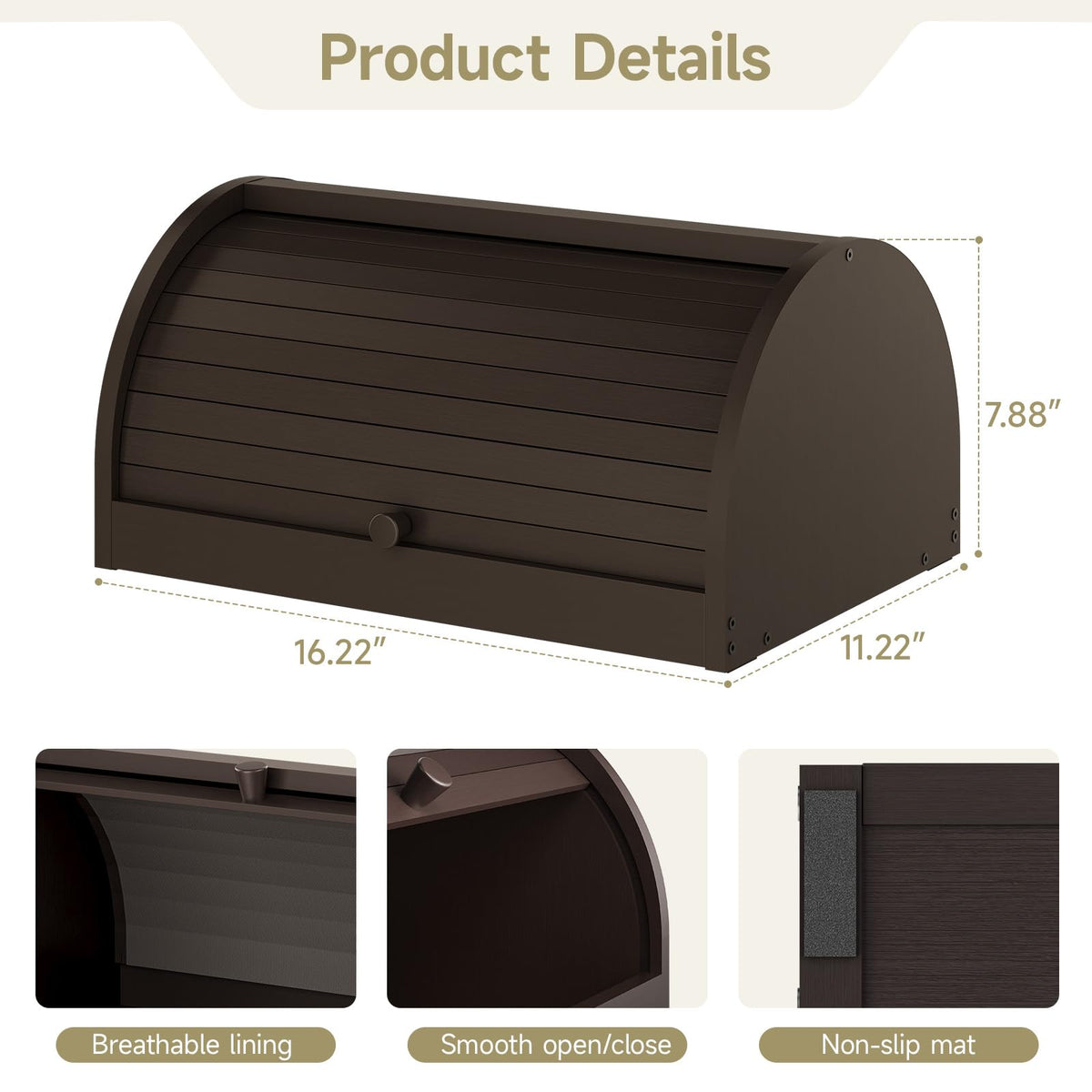 Roll-Top Bread Box J4967