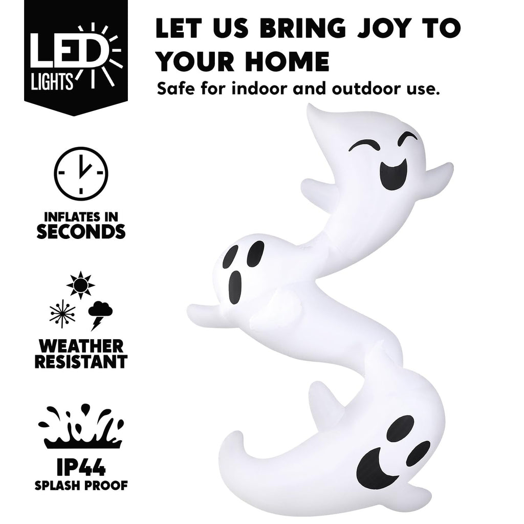 8ft Light Up Inflatable Ghosts U715