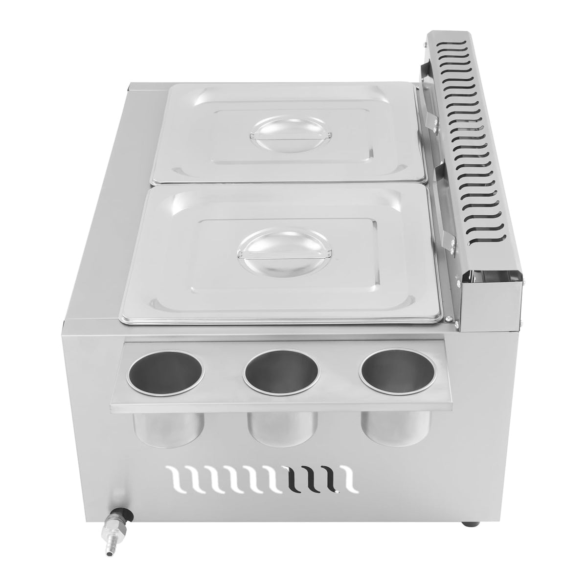 Stainless Steel Countertop Gas Deep Fryer with Basket I408670