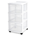3-Tier Storage Cart with Removable Wheels D62396