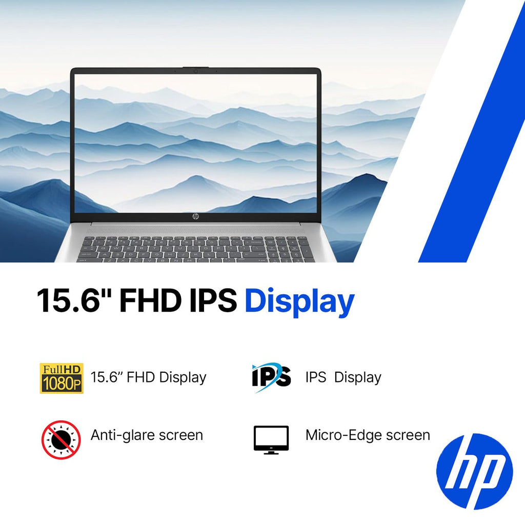 15.6" FHD Laptop Computer 13th Gen Intel i3 8GB RAM 256GB SSD H40834