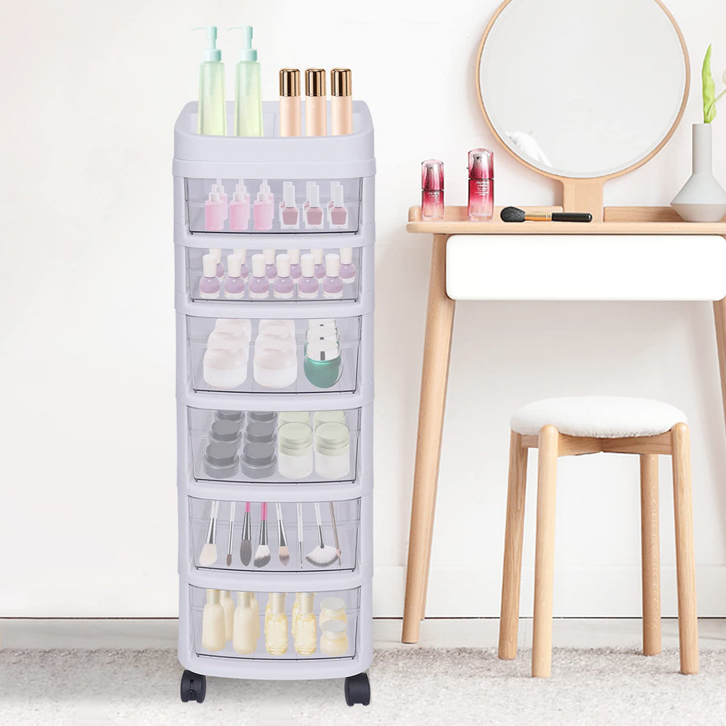 6 Drawer Rolling Storage Cart with Wheels R677