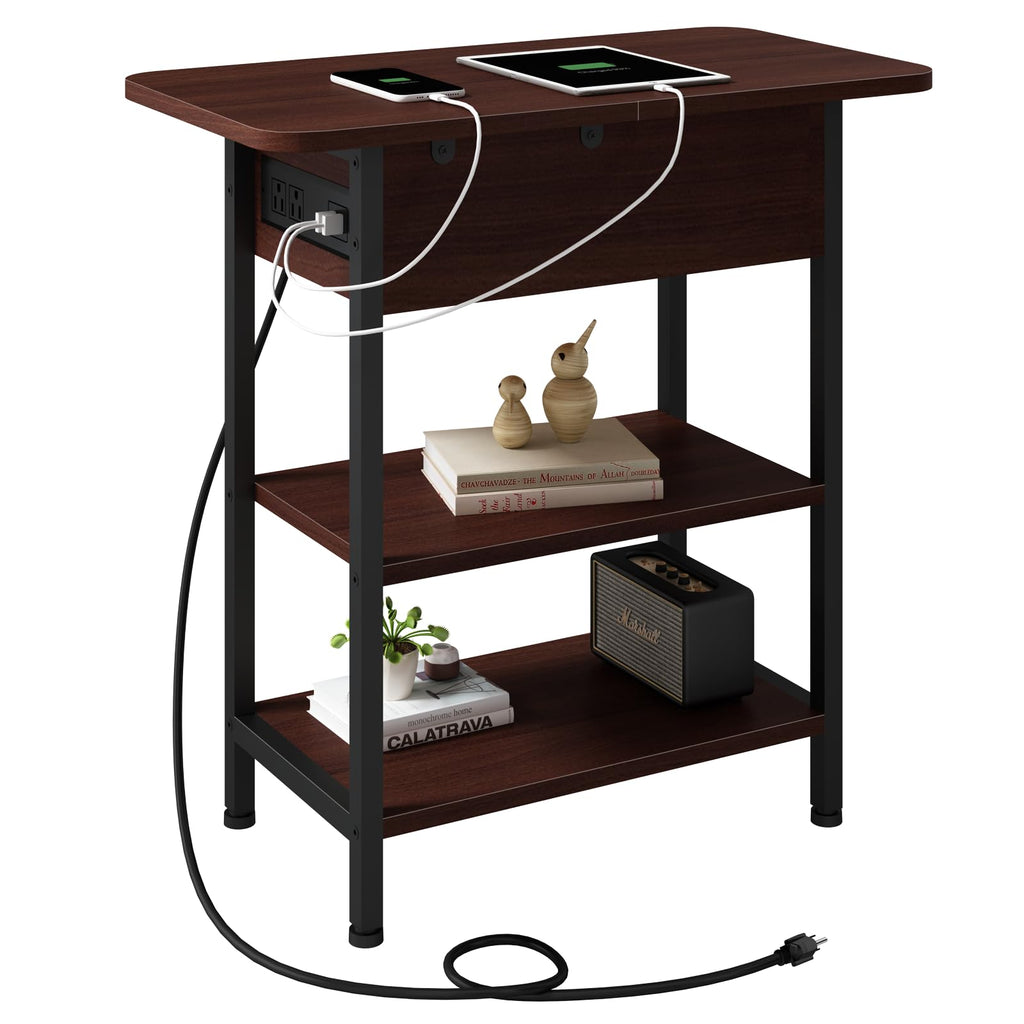 Narrow Side Table with Storage L6690