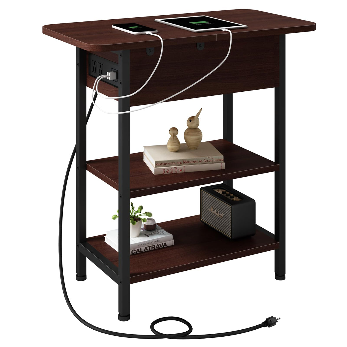 Narrow Side Table with Storage L6690