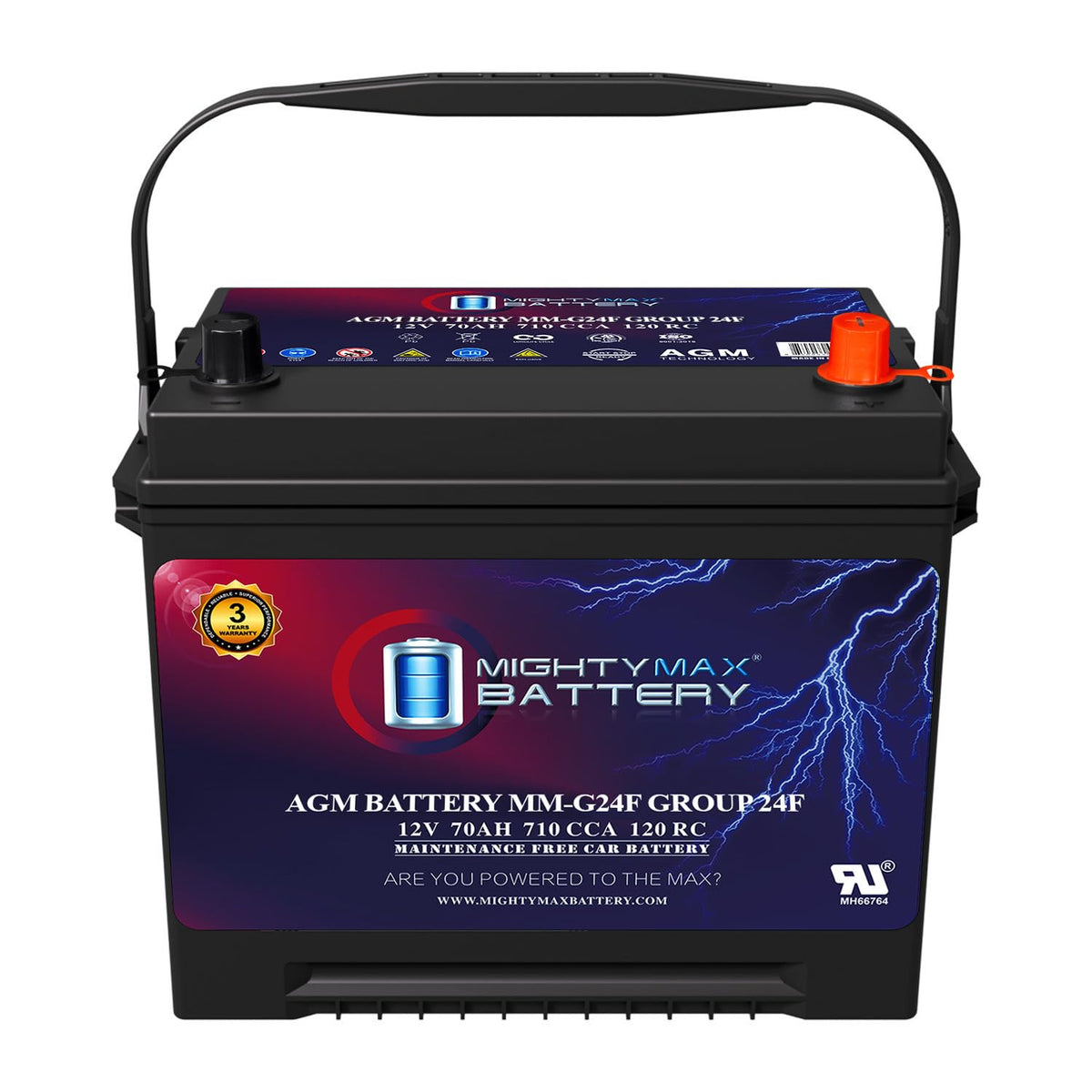 12V 70Ah AGM Replacement Battery N639053