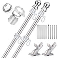 2 Pack 6 ft 1 inch Flag Poles C435