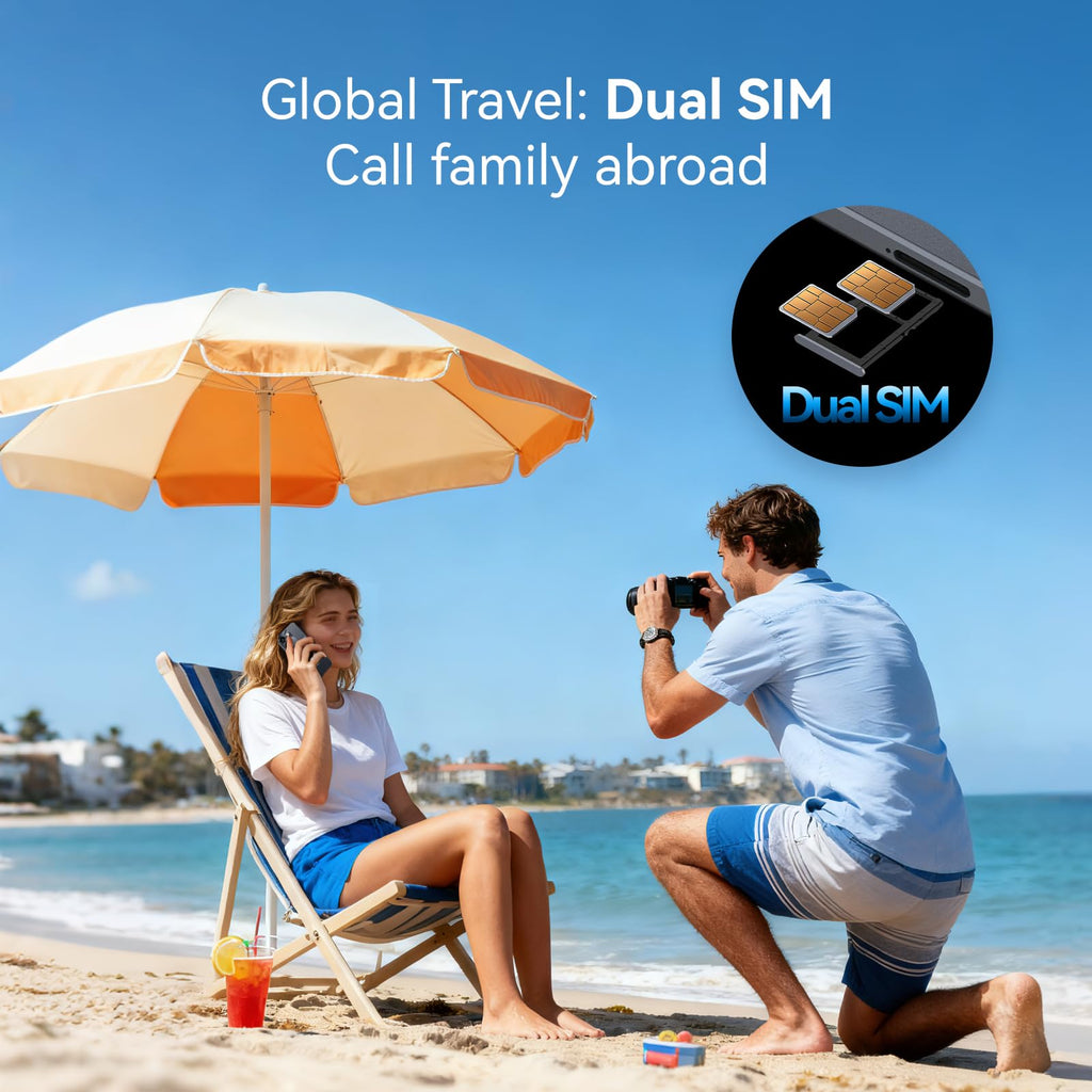 Ultra-Light 6.75" Big Screen 4G+64GB 13MP Dual Camera 4900mAh Android 14 Dual SIM Smartphone N95247