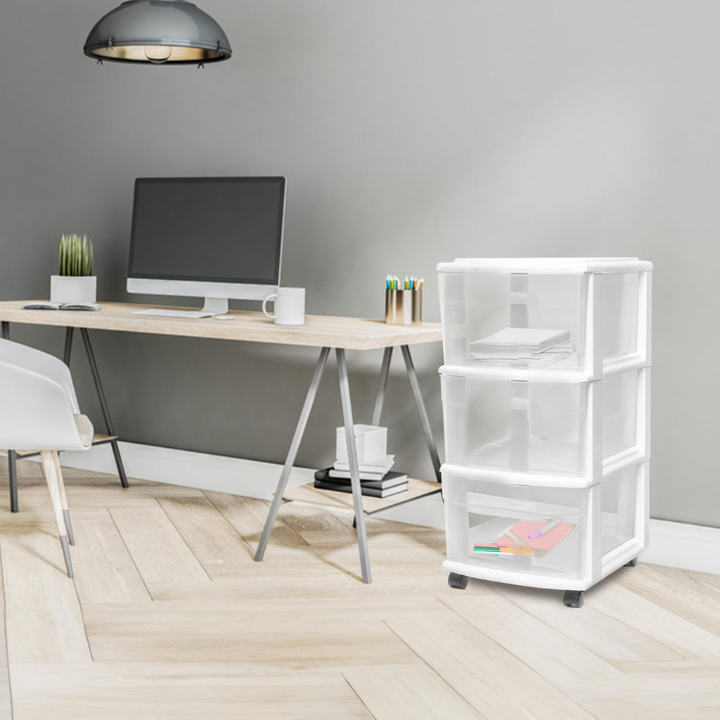 3-Tier Storage Cart with Removable Wheels D62396