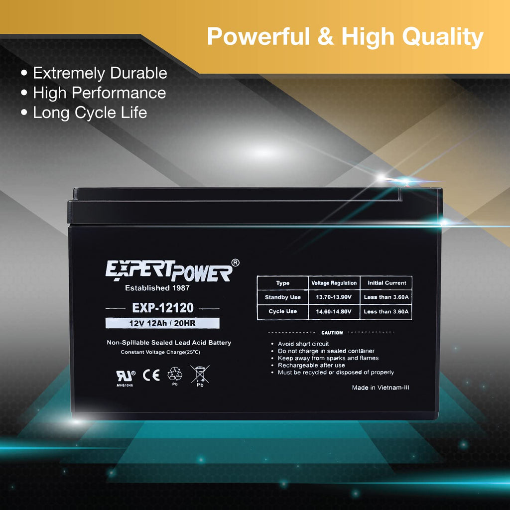 12V 12Ah Rechargeable Sealed Lead Acid AGM Battery with F2 Terminals V98320