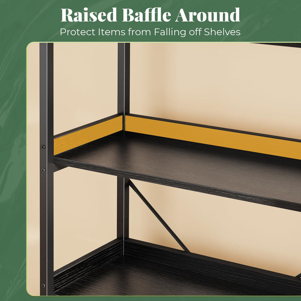 5 Tier Bookshelf with 10 Open Shelves N81908