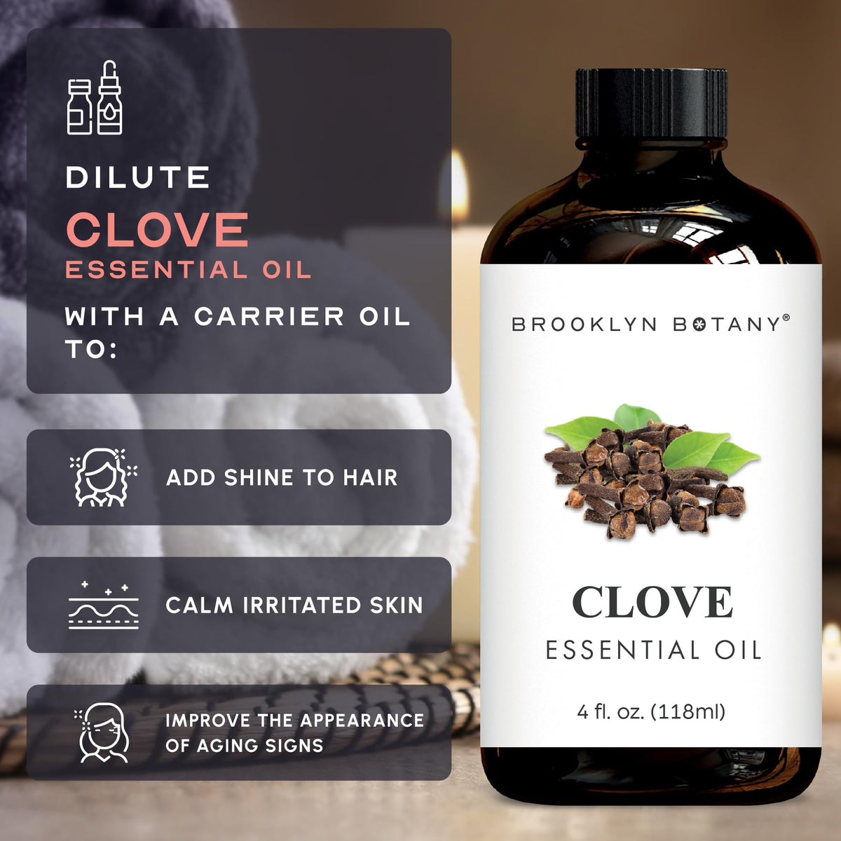 Lavender & Clove Essential Oils 4 Fl Oz Pack of 2 P65708