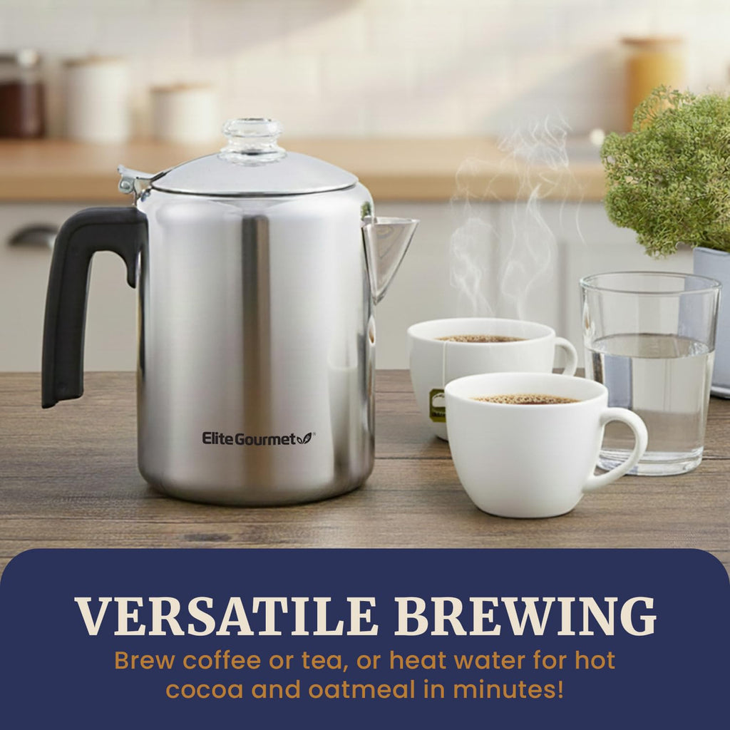 8-Cup Stovetop Coffee Percolator Y8374